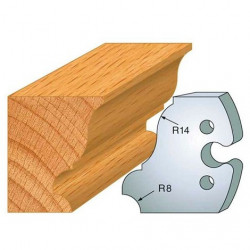 Leman Jeu de 2 fers profilés acier Ht.50 mm N°235 Leman Kobleo