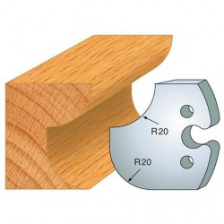 Leman Jeu de 2 fers profilés acier Ht.50 mm N°238 Leman Kobleo