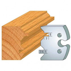 Leman Jeu de 2 fers profilés acier Ht.50 mm N°239 Leman Kobleo