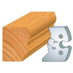 Leman Jeu de 2 fers profilés acier Ht.50 mm N°241 Leman Kobleo