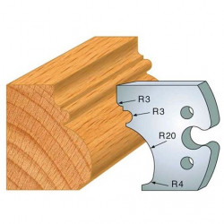 Leman Jeu de 2 fers profilés acier Ht.50 mm N°243 Leman Kobleo