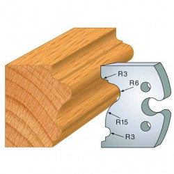 Leman Jeu de 2 fers profilés acier Ht.50 mm N°244 Leman Kobleo