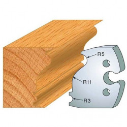 Leman Jeu de 2 fers profilés acier Ht.50 mm N°247 Leman Kobleo