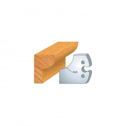 Leman Jeu de 2 contre-fers profilés Ht.50 mm N°219 Leman Kobleo