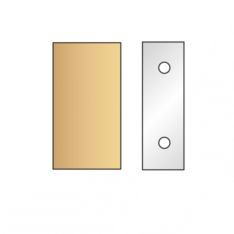 Leman Jeu de 2 fers profilés N°090 pour porte-outils Ht.90 mm Kobleo