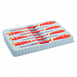 Bahco Jeu 7 TournevisBahcoFit isoléVDEVis fente Pozidriv manche multi-compos Kobleo