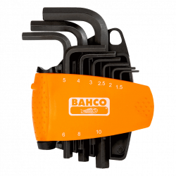 Bahco Jeu 9 clés mâles 6 pans 15 10 mm avec support compact deux parties BE Bahco Kobleo