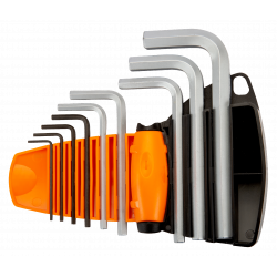 Bahco Jeu 9 clés mâles 6 pans 15 10mm phosphatée/chromée support compact 2 p Kobleo