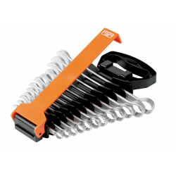 Bahco Jeu de 12 clés mixtes plates métriques 8-19 mm support en plastique S2 Bahco Kobleo