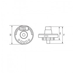 Bahco Instrument mesure électronique serrage couple et d'angle 17-340 Nm TAM Kobleo