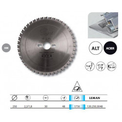 Leman Lame Carbure 250x30x48z Speciale Metaux Kobleo