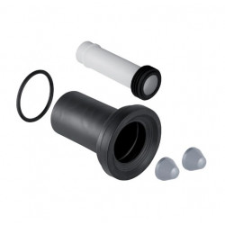 Geberit Kit de raccordement WC suspendu chromé mat avec joint torique 185 cm 1 Geberit Kobleo