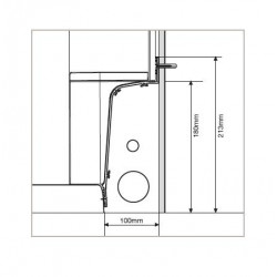 Akw Kit gaine de tuyauterie pour Braddan Sulby Low Profile 1000mm 1 embout Kobleo