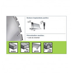 Sidamo Lame Carbure De Chantier 400x3.6x30 28 Dents Kobleo