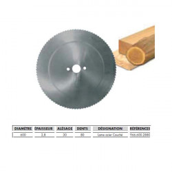 Leman Lame Acier 600x2.8x30 80 Denture Couchee Kobleo