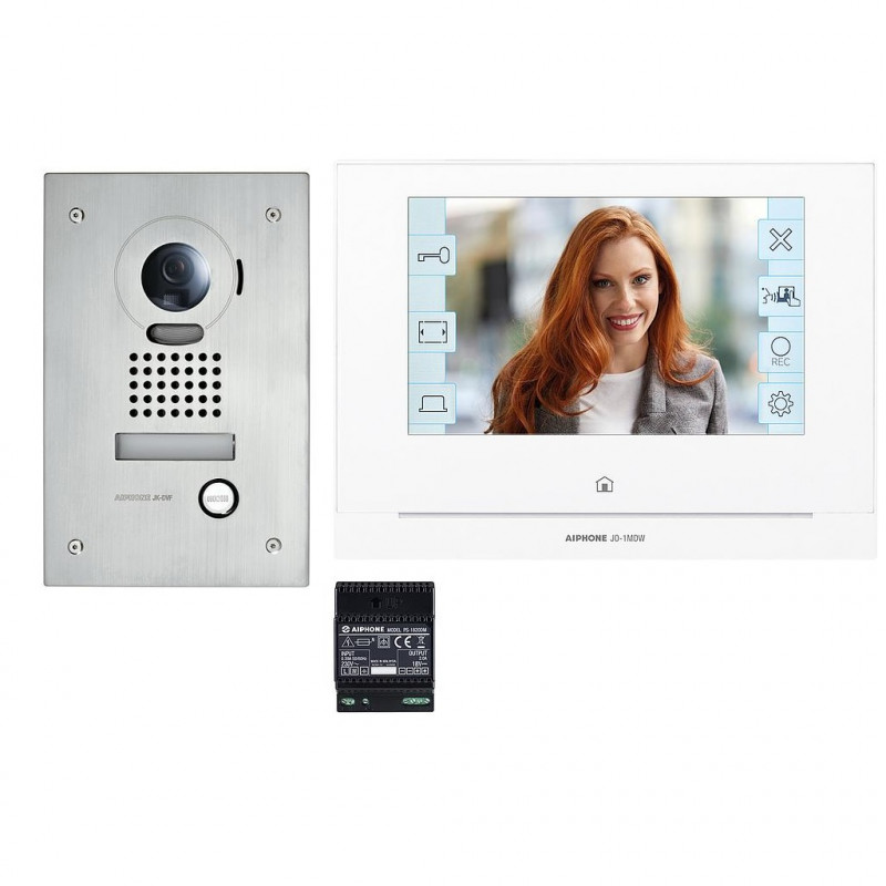 Aiphone Kit interphone vidéo connecté Aiphone JOS1FW platine écran 7" Wifi Kobleo