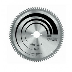 Bosch Lame de scie circulaire Optiline Wood D305x30mm 80 dents Bosch Kobleo