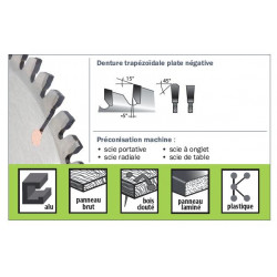 Sidamo Lame Carbure Universelle 255x3.2x30 80 Dents Kobleo