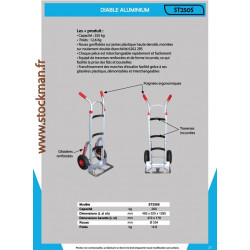 Stockman Diable aluminium 250 Kg ST250S Kobleo