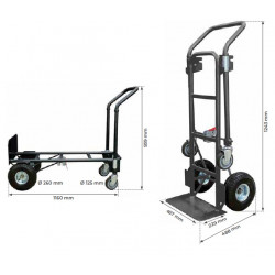 Stockman Diable chariot en acier 2 en 1 capacité 250 / 350 Kg STA2 Stockman Kobleo