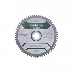 Metabo Lame de scie circulaire HW/CT 216x2.4x30mm 60 dents Metabo Kobleo