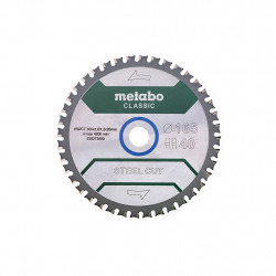 Metabo Lame de scie circulaire «steel cut» classic 165x16x20 mm 40 dents FZFA Kobleo