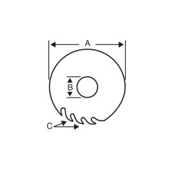 Bahco Lame de scie circulaire Diam 250 x 30 mm 60 dents pour bois 8501-28SW Kobleo