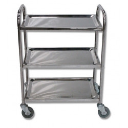 Stockman Servante inox triple plateaux 100 Kg SVT3/100 Stockman Kobleo