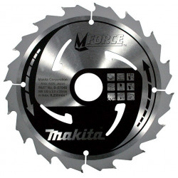 Makita Lame TCT Mforce pour bois 165mm 20x2/1.2mm B-08006 Makita Kobleo