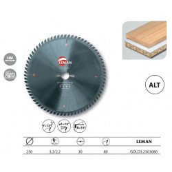 Leman Lame Hm Micro-Grain Mise à Format 250x30x72z Alt. / Bois Kobleo