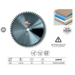 Leman Lame Hm Micro-Grain Mise à Format 250x30x48z Gouge / Panneaux Kobleo