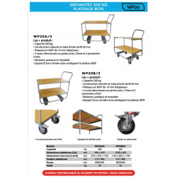 Stockman Chariot 2 plateaux 200 Kg 970x430x1100mm WP20A/2 Stockman Kobleo Stockman Chariot 2 plateaux 200 Kg 970x430x1100mm WP20A/2 Stockman Kobleo