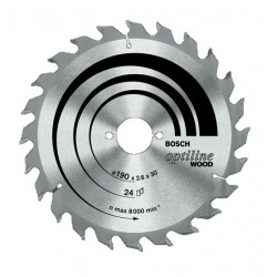 Bosch Lame scie circulaire portative Optiline Wood Diam 190mm 60 Dents alésa Kobleo