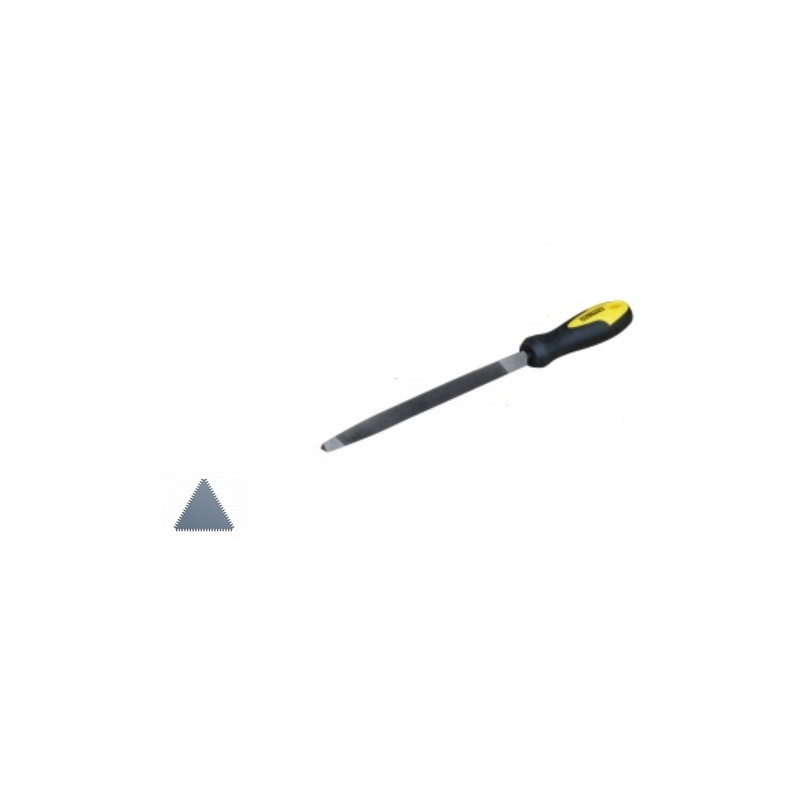 Outifrance Lime triangulaire carbone manche bi matière long 200 mm Kobleo
