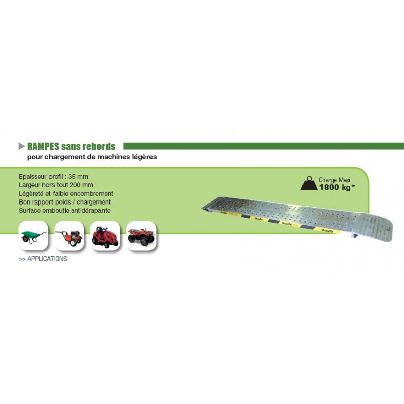 Duarib Rampe légère sans rebords L x l : 2 m x 0,31 m 67611 Duarib Kobleo Duarib Rampe légère sans rebords L x l : 2 m x 0,31 m 67611 Duarib Kobleo