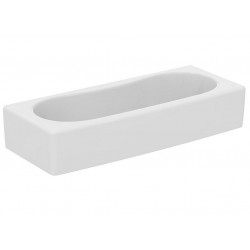 Porcher Lavabo collectif Contour 21 100x40 sans trop plein blanc en céramique Kobleo