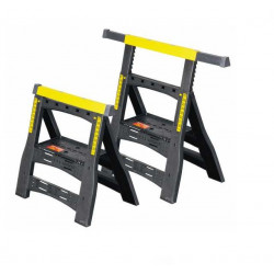 Stanley Lot 2 Trétaux Réglables Professionnel Télescopiques H:77cm à 89cm STST Kobleo Stanley Lot 2 Trétaux Réglables Professionnel Télescopiques H:77cm à 89cm STST Kobleo