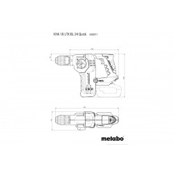 Metabo Marteau perforateur burineur SDS-Plus 18 V Kobleo