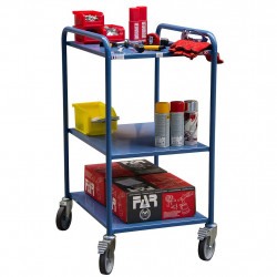 Fimm Servante d'atelier mobile charge 250 kg 3 plateaux 635 x 470 mm sans t Kobleo