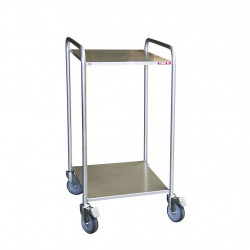 Fimm Servante polyvalente mobile charge 250 kg 635 x 470 mm 2 plateaux Kobleo