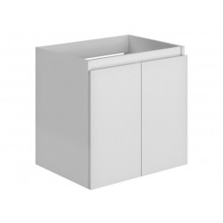 Allibert Meuble sous-plan 60cm 2 portes 1 étagère bois couleur blanc brillant l Kobleo