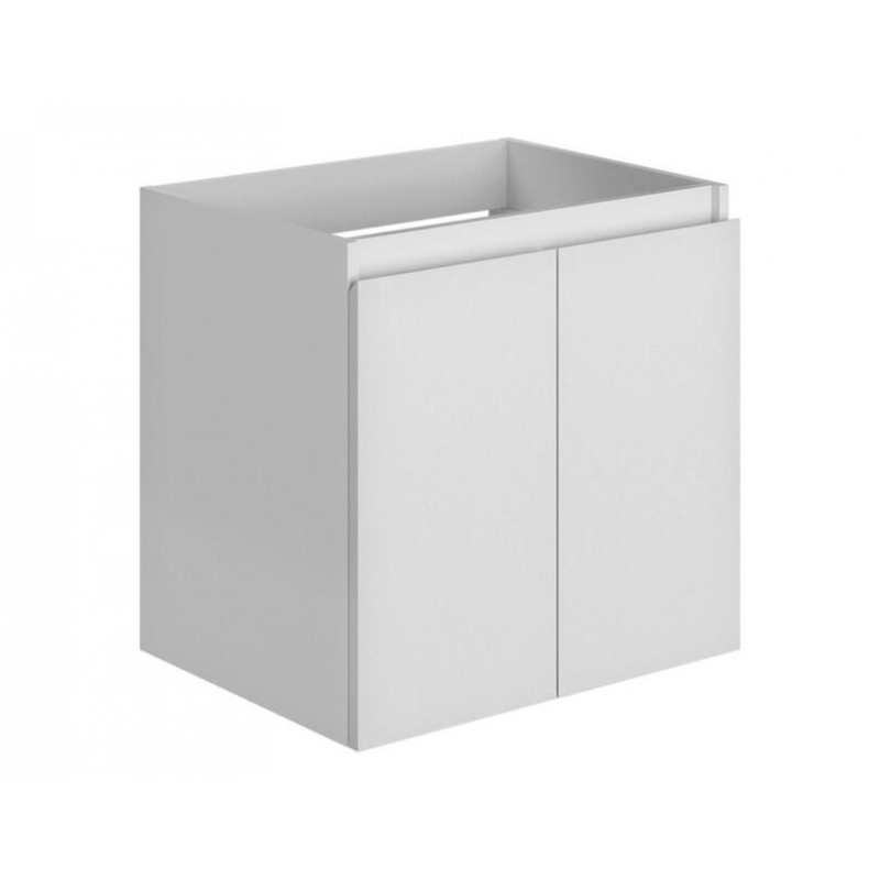 Allibert Meuble sous-plan 60cm 2 portes 1 étagère bois couleur blanc brillant l Kobleo