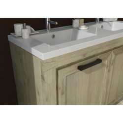 Allibert Meuble sous-plan 120 cm 2 portes en acacia massif CHELSEA Kobleo