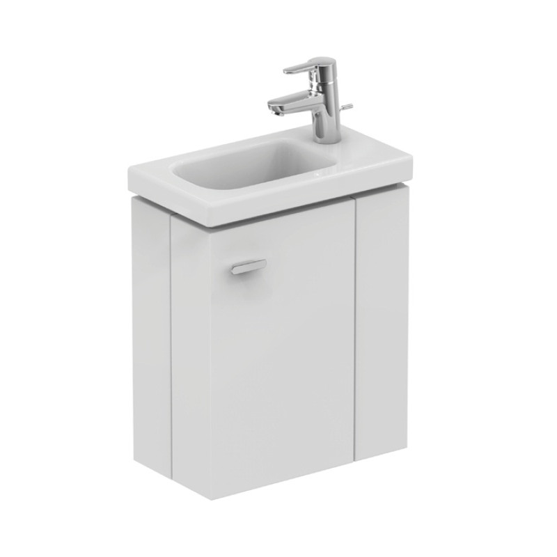 Ideal standard Meuble sous lave-mains 45cm version droite blanc brillant CONNECT SPAC Kobleo