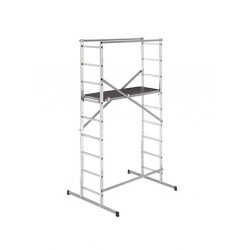 Hailo Echafaudage HobbyStep H4 2x9 Ht travail 4,00m charge max 150Kg Hailo Kobleo