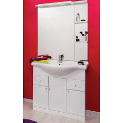 Ondée Meuble salle de bain blanc à poser 85cm BALEARES Kobleo