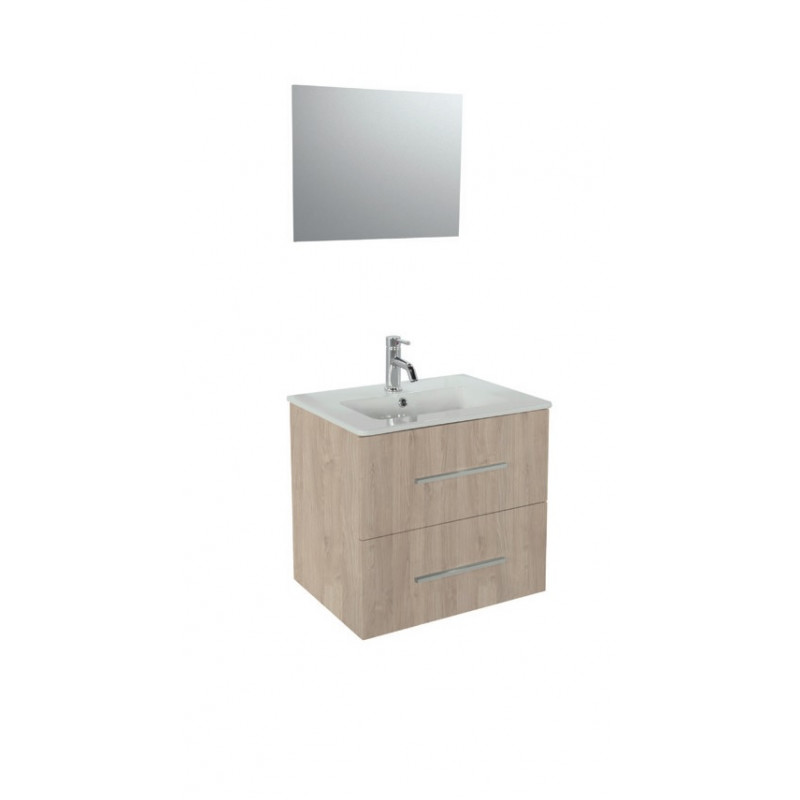 Ondée Meuble suspendre 80cm mélamine bois 2 tiroirs plan céramique simple va Kobleo Ondée Meuble suspendre 80cm mélamine bois 2 tiroirs plan céramique simple va Kobleo