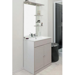 Ondée Meuble salle de bain taupe à poser 80cm TOLEDE Kobleo