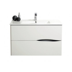 Ondée Meuble à suspendre 70 cm deux tiroirs coloris blanc 2DOO Kobleo