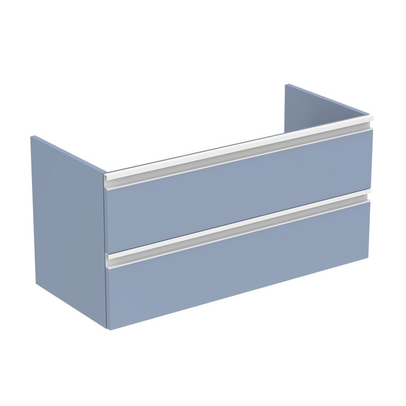 Ideal standard Meuble sous-plan 100cm 2 tiroirs voile de bleu mat TESI Kobleo